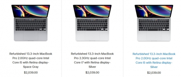 Apple начала продавать восстановленные 13-дюймовые MacBook Pro с процессорами Intel 10-го поколения
Apple начала продавать восстановленные 13-дюймовые MacBook Pro с процессорами Intel 10-го поколения