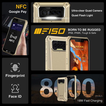 OUKITEL F150: защищённый смартфон с батареей 8000 мА-ч за $110
OUKITEL F150: защищённый смартфон с батареей 8000 мА-ч за $110