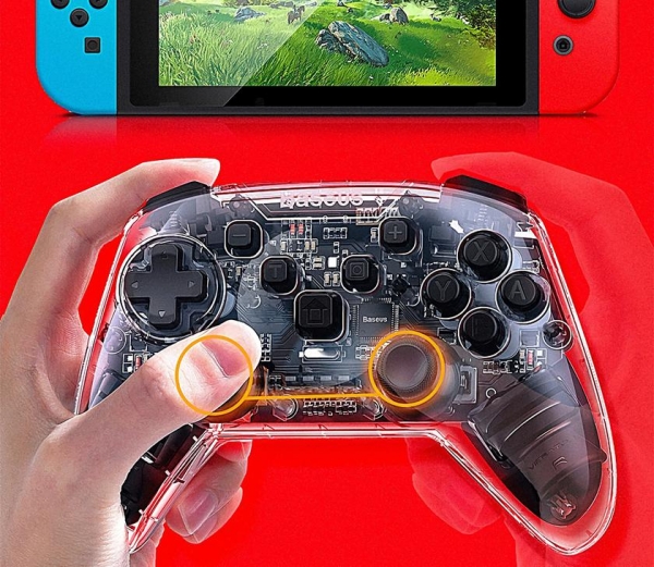 Прозрачный геймпад Baseus для Nintendo Switch
Прозрачный геймпад Baseus для Nintendo Switch
