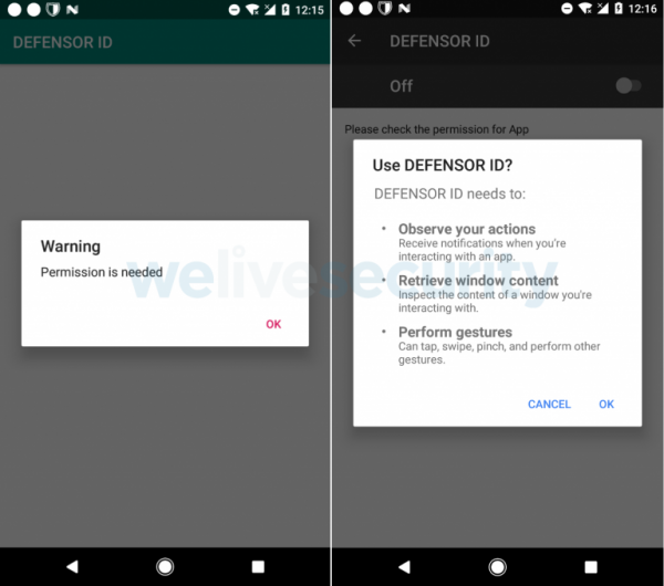Приложение DEFENSOR ID из Google Play похищало деньги пользователей с помощью доступа к специальным возможностям Android
Приложение DEFENSOR ID из Google Play похищало деньги пользователей с помощью доступа к специальным возможностям Android
