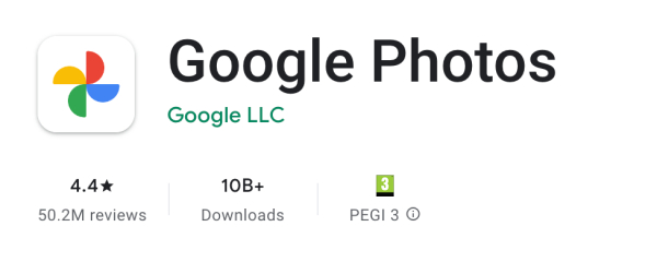 Google Photos загрузили 10 миллиардов пользователей в Google Play
