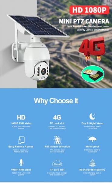Loosafe LS-S10: IP-камера наружного наблюдения с солнечной панелью
Loosafe LS-S10: IP-камера наружного наблюдения с солнечной панелью
