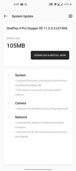 Вышла OxygenOS 11.2.3.3 для OnePlus 9 и OnePlus 9 Pro: исправили ошибки, улучшили камеру и автономность
Вышла OxygenOS 11.2.3.3 для OnePlus 9 и OnePlus 9 Pro: исправили ошибки, улучшили камеру и автономность