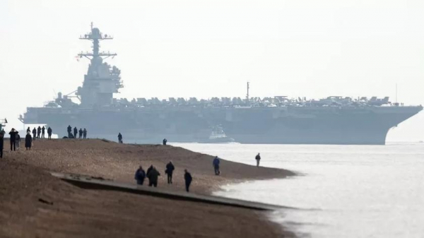 США отправили в Англию самый большой в мире атомный авианосец USS Gerald R. Ford стоимостью $13 млрд с десятками истребителей F/A-18 Hornet
США отправили в Англию самый большой в мире атомный авианосец USS Gerald R. Ford стоимостью $13 млрд с десятками истребителей F/A-18 Hornet