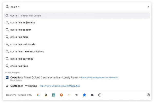 
						Firefox теперь показывает рекламу в адресной строке 
					