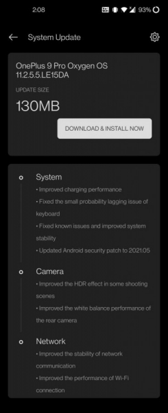 OnePlus с обновлением OxygenOS 11.2.5.5 улучшила камеру смартфонов OnePlus 9 и OnePlus 9 Pro
OnePlus с обновлением OxygenOS 11.2.5.5 улучшила камеру смартфонов OnePlus 9 и OnePlus 9 Pro