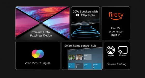 Redmi Smart Fire TV: 32-дюймовый телевизор с Amazon Fire OS 7 на борту, динамиками на 20 Вт, AirPlay и поддержкой Alexa за $158
Redmi Smart Fire TV: 32-дюймовый телевизор с Amazon Fire OS 7 на борту, динамиками на 20 Вт, AirPlay и поддержкой Alexa за $158