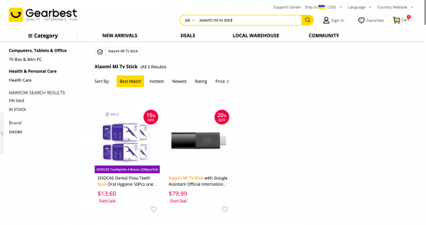Gearbest раскрыл внешний вид, характеристики и ценник Xiaomi Mi TV Stick
Gearbest раскрыл внешний вид, характеристики и ценник Xiaomi Mi TV Stick