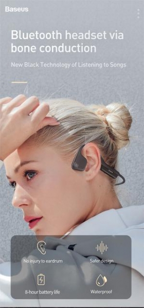 Baseus BC10: титановые беспроводные наушники с костной проводимостью
Baseus BC10: титановые беспроводные наушники с костной проводимостью