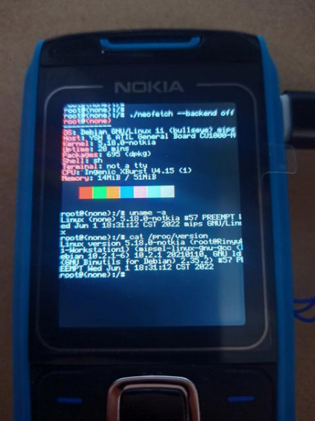 
						Классический телефон Nokia 1680 из 2008 года превратили в мини-ПК на Linux
					