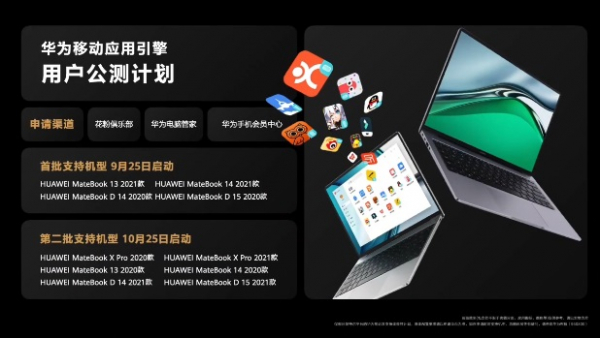 
						Поддержку приложений Android получат также старые модели ноутбуков Huawei: когда и для кого начнется тестирование Huawei Mobile Application Engine
					