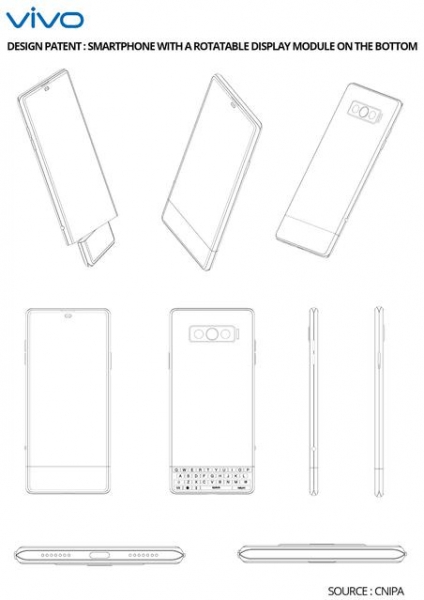 Vivo запатентовала смартфон с поворотной частью, как у Nokia 3250
Vivo запатентовала смартфон с поворотной частью, как у Nokia 3250