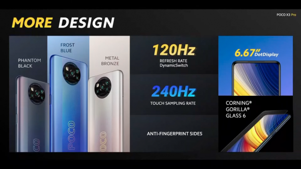 
						POCO X3 Pro: улучшенная версия POCO X3 NFC с чипом Snapdragon 860 и акционным ценником от 199 евро
					