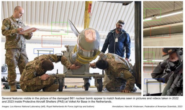 
							В Нидерландах могла быть повреждена американская ядерная бомба B61 с переменной мощностью заряда
						