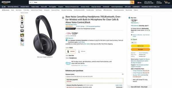 Bose Noise Cancelling Headphones 700 c ANC и поддержкой Google Assistant продают на Amazon за $329 (скидка $50)
Bose Noise Cancelling Headphones 700 c ANC и поддержкой Google Assistant продают на Amazon за $329 (скидка $50)