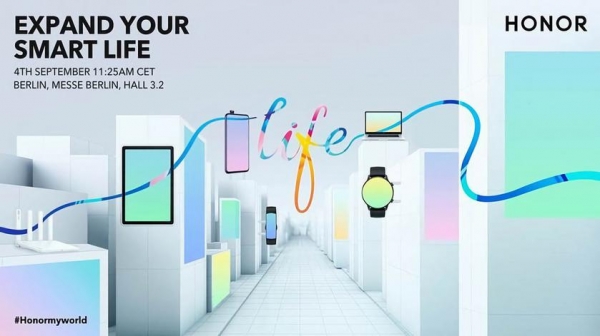 Honor едет на IFA 2020: компания проведёт презентацию новинок 4 сентября
Honor едет на IFA 2020: компания проведёт презентацию новинок 4 сентября