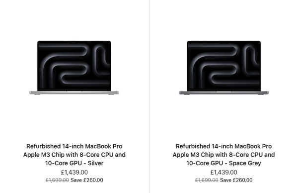 Apple начала продавать восстановленные MacBook Pro 14» с чипами M3 в Европе Apple начала продавать восстановленные MacBook Pro 14» с чипами M3 в Европе