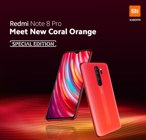 Xiaomi анонсировала Redmi Note 8 Pro Special Edition в расцветке Coral Orange
Xiaomi анонсировала Redmi Note 8 Pro Special Edition в расцветке Coral Orange