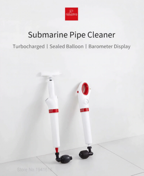 Xiaomi Submarine Pipe Cleaner T40: пневматический очиститель труб
Xiaomi Submarine Pipe Cleaner T40: пневматический очиститель труб