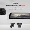 70mai Rearview Dash Cam: видеорегистратор с камерой заднего вида и креплением на зеркале
70mai Rearview Dash Cam: видеорегистратор с камерой заднего вида и креплением на зеркале