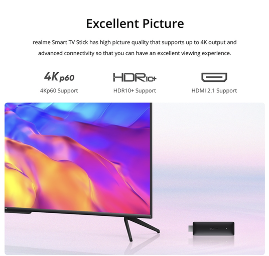 realme TV Stick с поддержкой 4K и Google TV на борту продают на AliExpress дешевле $45
realme TV Stick с поддержкой 4K и Google TV на борту продают на AliExpress дешевле $45