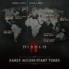 Blizzard опубликовала карты, которые наглядно демонстрируют дату и время релиза Diablo IV в разных часовых поясах
Blizzard опубликовала карты, которые наглядно демонстрируют дату и время релиза Diablo IV в разных часовых поясах