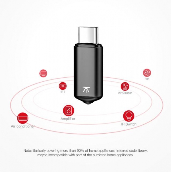 USB-С пульт Baseus, позволяющий управлять домашней техникой со смартфона
USB-С пульт Baseus, позволяющий управлять домашней техникой со смартфона