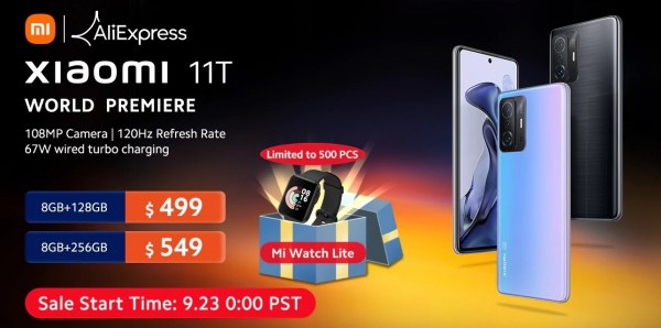 
						Смартфоны Xiaomi 11T, 11T Pro и 11 Lite 5G NE &mdash; уже на AliExpress: первые покупатели получат скидки и смарт-часы в подарок
					