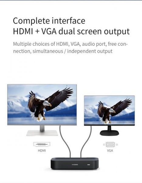 Hagibis WLD15G: комплект для беспроводного HDMI/VGA-подключения гаджетов с USB-C
Hagibis WLD15G: комплект для беспроводного HDMI/VGA-подключения гаджетов с USB-C
