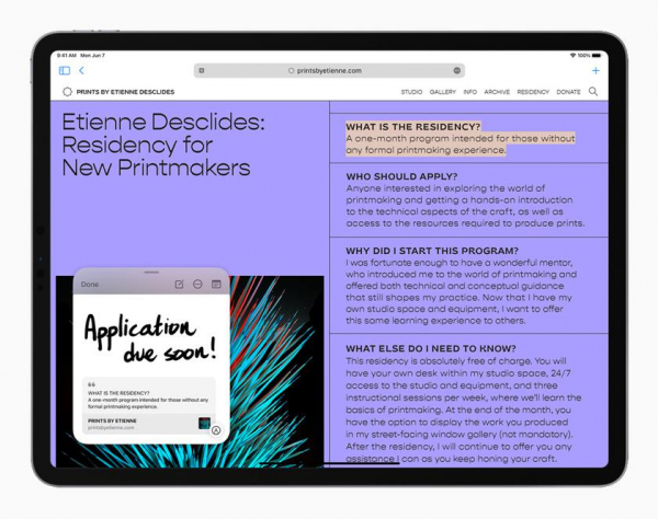 
						Представлена iPadOS 15 для планшетов Apple: улучшенная многозадачность, виджеты и создание приложений прямо на iPad
					