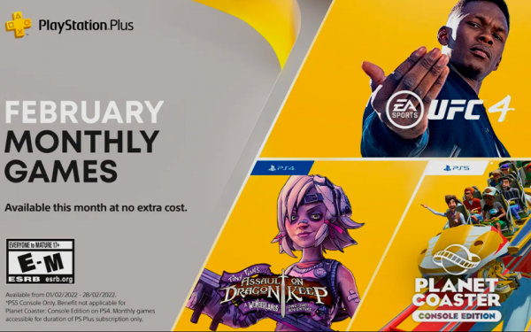 Подписка PlayStation Plus в феврале: UFC4, спин-офф Borderlands и симулятор строительства парка
Подписка PlayStation Plus в феврале: UFC4, спин-офф Borderlands и симулятор строительства парка