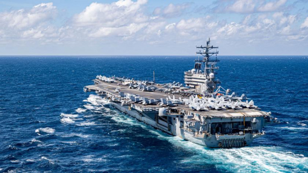 США отправили в Республику Корея авианосец USS Ronald Raegan с эсминцем USS Shoup, ракетными крейсерами USS Robert Smalls и USS Antietam
США отправили в Республику Корея авианосец USS Ronald Raegan с эсминцем USS Shoup, ракетными крейсерами USS Robert Smalls и USS Antietam