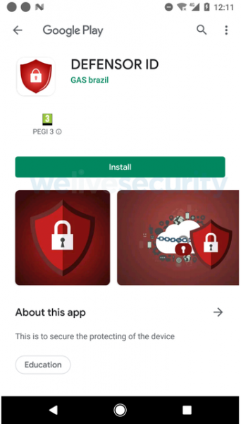 Приложение DEFENSOR ID из Google Play похищало деньги пользователей с помощью доступа к специальным возможностям Android
Приложение DEFENSOR ID из Google Play похищало деньги пользователей с помощью доступа к специальным возможностям Android