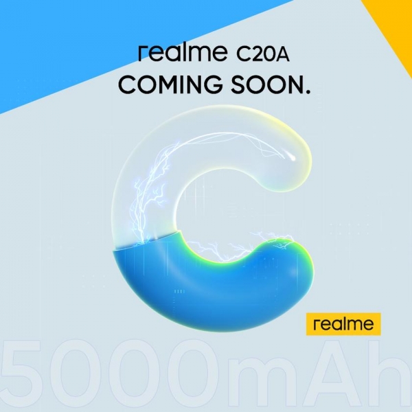 Официально: бюджетник Realme C20A с батареей на 5000 мАч дебютирует на следующей неделе
Официально: бюджетник Realme C20A с батареей на 5000 мАч дебютирует на следующей неделе