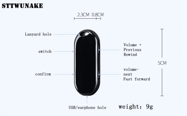 STTWUNAKE STKM5: диктофон в виде кулона для скрытого использования за $37
STTWUNAKE STKM5: диктофон в виде кулона для скрытого использования за $37