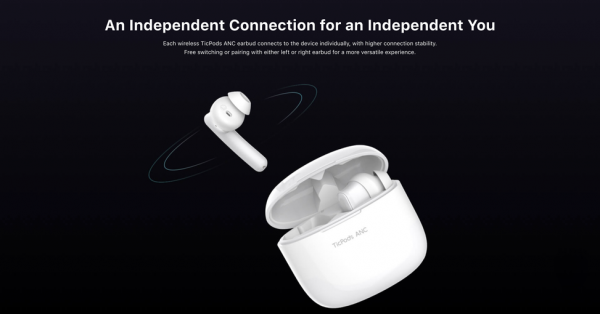 Mobvoi TicPods ANC: TWS-наушники с системой активного шумоподавления, портом USB-C и ценником в $89
Mobvoi TicPods ANC: TWS-наушники с системой активного шумоподавления, портом USB-C и ценником в $89