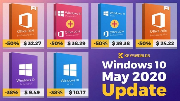 
						Обновление Windows 10 May 2020 уже доступно. Вот советы, как получить Windows 10 всего за $9.49
					