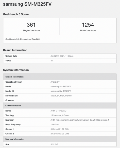 Samsung готовит к выходу Galaxy M32 с чипом MediaTek Helio G80, 6 ГБ ОЗУ и Android 11, но это не важно
Samsung готовит к выходу Galaxy M32 с чипом MediaTek Helio G80, 6 ГБ ОЗУ и Android 11, но это не важно