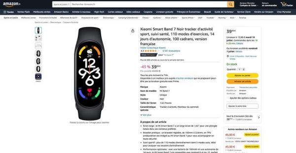 Скидка 30 евро: Xiaomi Smart Band 7 продают на Amazon по акционной цене
Скидка 30 евро: Xiaomi Smart Band 7 продают на Amazon по акционной цене