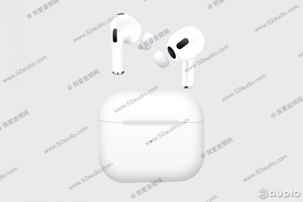 
						Наушники AirPods третьего поколения на новых изображениях с дизайном в стиле AirPods Pro
					