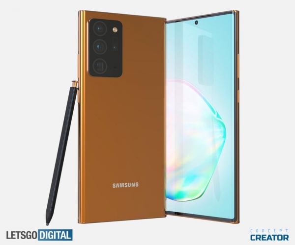 Золотой флагман: Samsung Galaxy Note 20 Ultra (Note 20+) на новых рендерах и видео
Золотой флагман: Samsung Galaxy Note 20 Ultra (Note 20+) на новых рендерах и видео