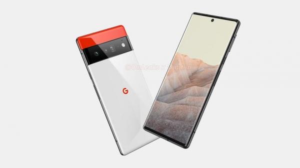
						В сети появились новые рендеры Google Pixel 6 Pro: дисплей с небольшими закруглениями и тройная камера с перископом
					