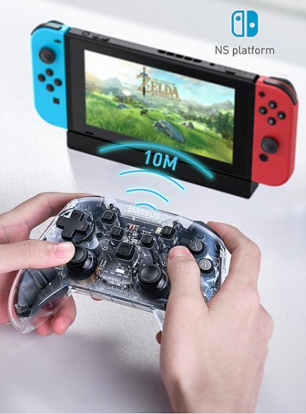 Прозрачный геймпад Baseus для Nintendo Switch
Прозрачный геймпад Baseus для Nintendo Switch