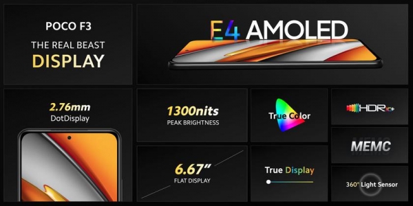 POCO F3: глобальная версия Redmi K40 с AMOLED-экраном на 120 Гц, чипом Snapdragon 870 и тройная камера на 48 МП за 299 евро
POCO F3: глобальная версия Redmi K40 с AMOLED-экраном на 120 Гц, чипом Snapdragon 870 и тройная камера на 48 МП за 299 евро