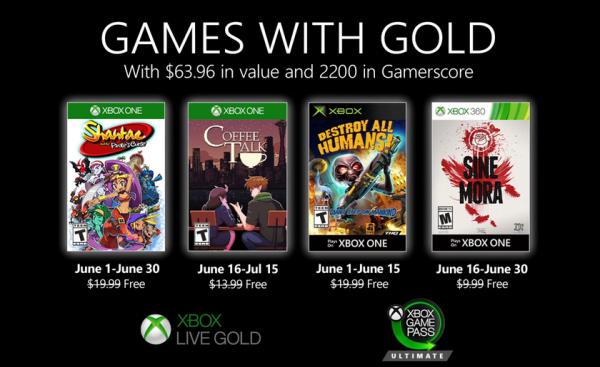 Microsoft раскрыла бесплатные июньские игры для Xbox One по подписке Xbox Live Gold
Microsoft раскрыла бесплатные июньские игры для Xbox One по подписке Xbox Live Gold