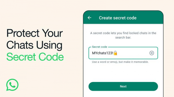 
							В WhatsApp появилась функция Secret Сode для чатов: что это такое и как работает
						