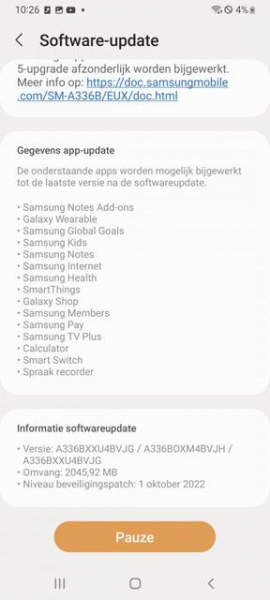 
							Ещё один смартфон Samsung Galaxy A начал получать стабильную версию Android 13 с оболочкой One UI 5.0
						
