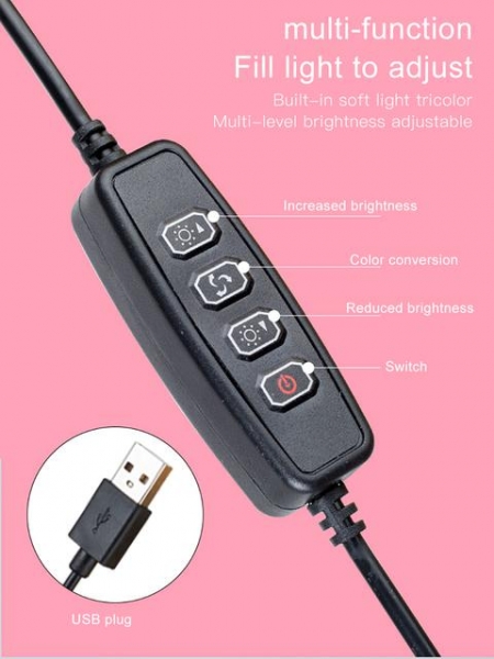 Бестеневой светодиодный USB-осветитель MAMEN для видеоконференций
Бестеневой светодиодный USB-осветитель MAMEN для видеоконференций