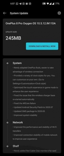 OnePlus выпустила обновление для OnePlus 8 и 8 Pro: добавили поддержку наушников OnePlus Buds до анонса
OnePlus выпустила обновление для OnePlus 8 и 8 Pro: добавили поддержку наушников OnePlus Buds до анонса