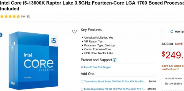 
							Новейшие процессоры Intel Core начали дешеветь через несколько недель после старта продаж &ndash; скидки достигают $200
						